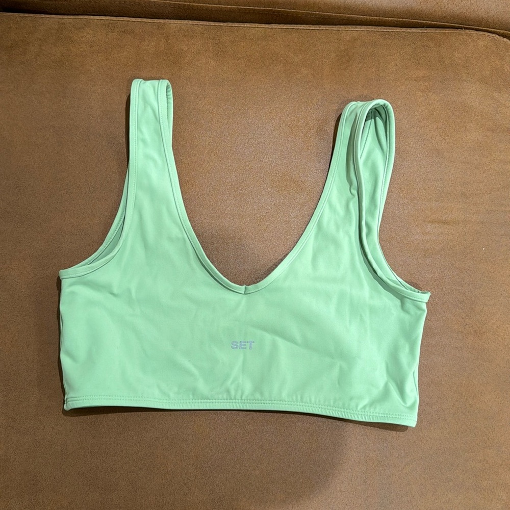 Light green Set active Sport Bra size XL